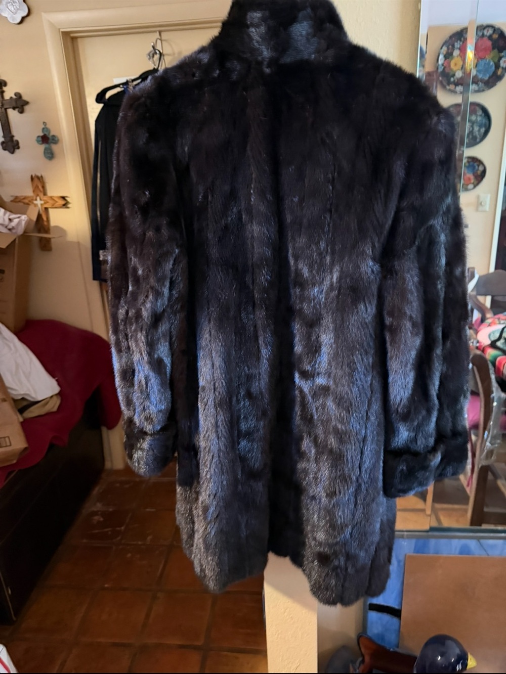 Beautiful Blackgama Dark Ranch Mink Coat